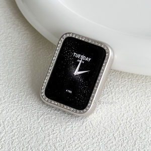 Xiaomi Band 9Pro Diamond Frame Protective Case Smart Sport Watch 8Pro Anti-Fall PC Cover Transparent Semi-Pack Dial Shell High Definition for Men And Women