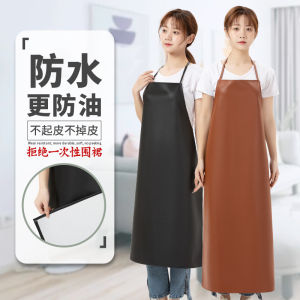 Waterproof Leather Apron Long Wearing Restaurant Grade for Men And Women Home Use Kitchen Workwear Durable Apron for Fishery