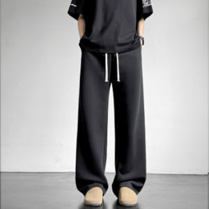 กางเกงกีฬาทรงตรงสีขาวเทาสำหรับผู้ชาย CleanFit กางเกงขายาวทรงตรงเอวกลาง ทรงตรง ทรงบาง ทรงสลิมฟิต กางเกงขายาวทรงตรง