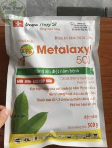 Thuốc trừ nấm bệnh Tatsu 25WP (gói 500g) - Metalaxyl 500 lưu dẫn 2 chiều mạnh mẽ trị vàng lá thối rễ sương mai nứt thân xì mủ lở cổ rễ