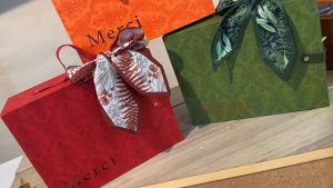 Hộp Quà Giáng Sinh Noel Hộp Quà Sinh Nhật Hộp Quà Tết Retro Gắn Nơ Ruy Băng To