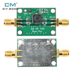 Diymore 25k-100MHz băng thông rộng RF mô-đun khuếch đại đồng trục thức ăn thiên vị chèn thấp mất HF AM