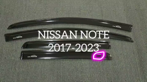 กันสาดข้างประตู คิ้วกันสาด กันสาด ดำทึบ นิสสัน โน๊ต NISSAN NOTE 20217 2018 2019 2020 2021 2022 2023 2024 ใส่ร่วมกันได้ A