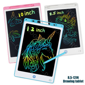 8.5/10/12IN LCD Writing Graphic Tablet for Kids 3-8Years Reusable Magic Drawing Board with Stylus Erasable Doodle Pad Toy Gift