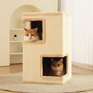HOOPET | Square Sisal Multi-functional Cat House Climbing Frame