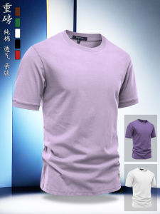 Áo Thun Nam Cổ Tròn Cotton Thoáng Khí Dáng Rộng Phong Cách Mỹ Mùa Xuân 2025 Keplerer Thương Hiệu Chất Liệu Cotton