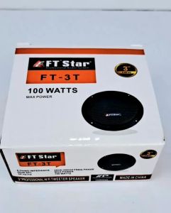 FT Star FT-3T New 100W High-Fidelity 2-Way Hi-Fi Tweeter Speaker with 200-20000Hz Frequency Response