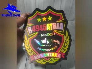 4945 R4945ATRIA Stiker R4945ATRIA Stiker Raga satria stiker Angkatan 45 bintara polri stiker polisi Stiker motor stiker mobil