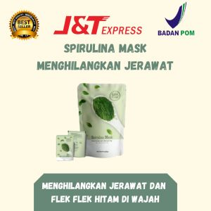 [ PROMO ] MASKER SPIRULINA 10 KAPSUL MEMBERSIHKAN JERAWAT