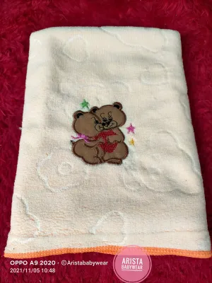 HANDUK BAYI LEMBUT UK.100X50CM BORDIL KAIN EMBOS IMPORT