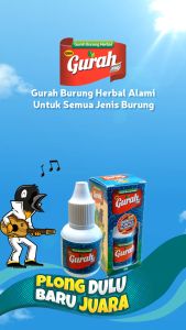 Gurah Probiotik 18ml - Semua Jenis Burung Serak Burung Macet Bunyi Burung Mabung Burung Lendir Pilek Burung Gacoan Burung