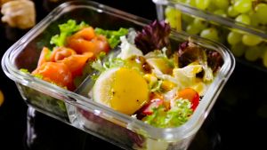 HOMS 160-1520ml Thickened Borosilicate Glass Food Container Lunch Box Food Storage High Heat Resistance Transparent