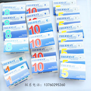 Original THERMAX Thermal Sensing Temperature  Paper TMC Temperature Measurement Sticker Heat-sensitive Calibration Sheet