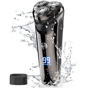 2025 New Beard Shavers for Men Electric Razor Cordless USB Rechargeable Triple Blades Shaver Electric Shaver Waterproof FK-373