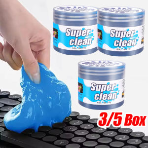 5 Boxes Auto Cleaning Gel / Reusable Keyboard Cleaner / Car Vent Cleaner / Dust Dirt Removal / Multiuse Cleaning Gel