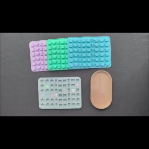 Title: Easy to Demould Silicone Candy Mold Multi-Cavity DIY Gummy & Jelly Maker Non-stick Baking Tool for Chocolate Ice Cube