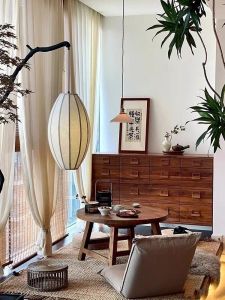 Haiyi Wood Scandinavian Black Walnut Solid Wood Storage Cabinet Retro Chest of Drawers Entrance Cabinet Drawer Storage Side Cabinet