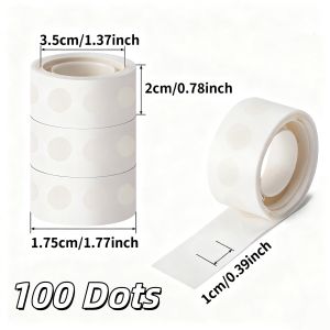 100-1000pcs Double-sided Adhesive Dots Transparent Removable Balloon Adhesive Tape Glue for DIY Wedding Birthday Party Decor