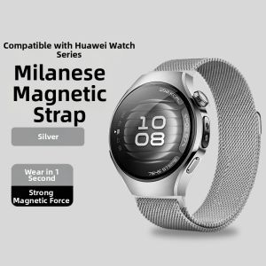 YOURSTAR | Advanced Milannese Stainless Steel Watch Band for Huawei Models Breathable Magnetic Summer Edition