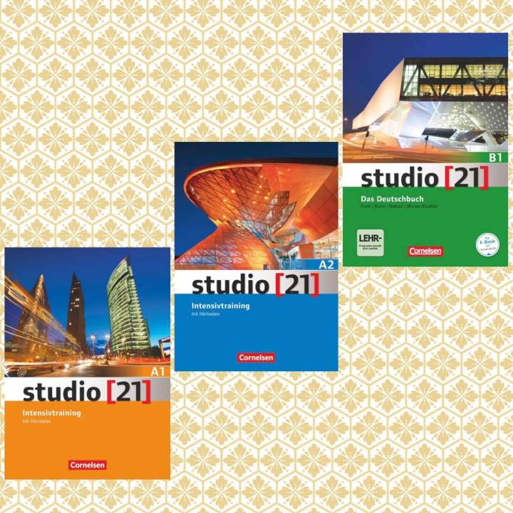 Studio [21] A1: [21] A2 Intensivtraining B.o.o.k và Studio [21] B1 Das Deutschbuch B.o.o.k [Tùy chọn level]