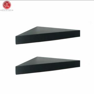 Floating Shelves Segitiga - 2 Pcs Rak Dinding Sudut Minimalis - Hitam