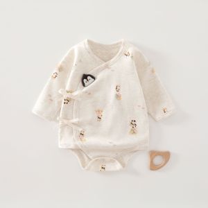 banjixiaoke | Bodysuit Bé Dài Tay Mùa Cả Năm Cotton Organic