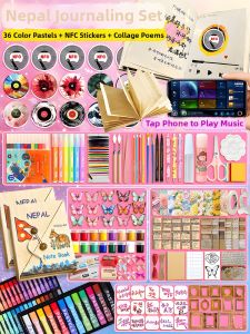 Creative Nepal-Style Journal Book NFC Music Chip