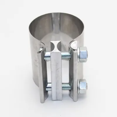1pc 40/45/50/53/55/57/60/63mm Car Accessories Stainless Steel Universal Exhaust Pipe Connection Hoop Strong Steel Pipe Clamp