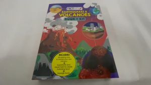 Factivity Mega Book & Kit Gift Set for Kids to Learn About Sharks Volcanoes & Rocks & Minerals