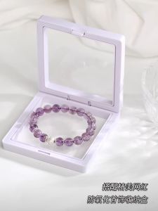 Natural Light Purple Crystal Bracelet Success Gift for Female Students Good Luck Charm Original Design Handmade Woven Jewelry