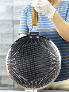 Portable Folding Outdoor Thickened 316 Stainless Steel BBQ Tray Induction Cooker Household Use Non-stick Large Flat Wok Pan