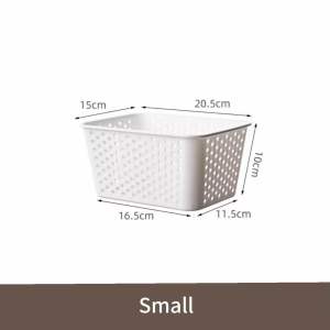 Storage Baskets Desktop Bathroom Snacks Household Use Plastic Storage Baskets Kitchen Cabinets Toys Dormitories