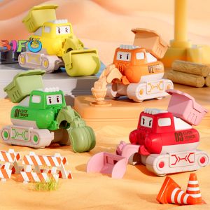 Đồ chơi xe ô tô công trình cute nhấn cót cho bé đồ chơi vận động ô tô địa hình nhựa đẹp an toàn cho bé