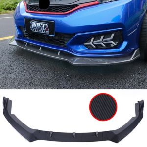 Honda Fit Gk5 18 ปี ชิ้นส่วนติดรถยนต์แบบแยกเป็นสามส่วน กันชนหน้าแบบสามชั้น ตกแต่งด้านหน้าแบบลำลอง ชิ้นส่วนเสริม