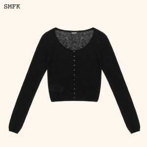SMFK | Classic Fine Wool Knitted Cardigan Spring