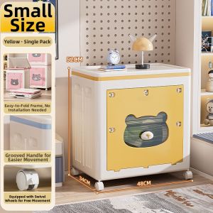 Large Foldable Rolling Clothes Storage Box