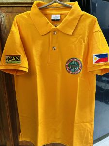 SCAN First Responder Uniform Polo Shirt (Embroidery Patches)burda po mga logo
