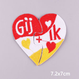 Oetel Island Embroidery Patches For Clothes Netherland Carnival Iron On Patches For Clothing OETELDONK Fuisible Patch Sewing DIY