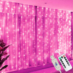 USB String Lights Holiday Wedding Fairy Light Garland Lights for Bedroom Remote Control Curtain LED Christmas Decoration