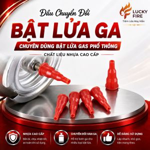 Đầu bơm gas nhựa đỏ chuyên dụng bình mini