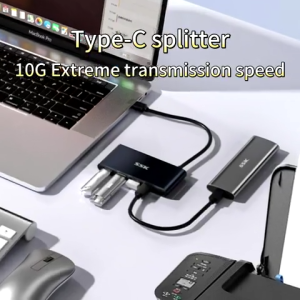 SSK SHU860 4 Ports USB Type C Hub Multiport Adapter Extender Compatible with Laptops and Smartphones