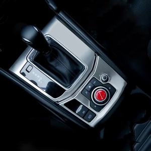 Ốp Trang Trí Bằng Thép Không Gỉ Cho Bảng Điều Khiển Cần Số Và Khay Đựng Cốc Xe Mazda CX-5 KF 2017-2024 Phụ Kiện Nội Thất.