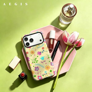 Potdemiel | Cream Mixed Wildflower Double Layer Hard Shell  for iPhone 17 16 15 14 Plus 13 Pro Max Anti-Drop Shockproof  PC Case