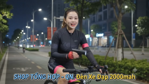 Đèn xe đạp LED 1000 lumens 2000 mAh