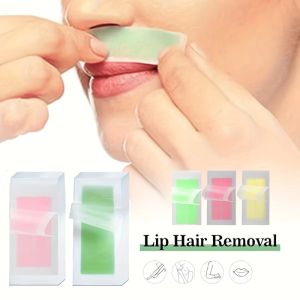 40Pcs Specialised Lip Hair Removal Wax Strips Honey Wax Strips Disposable Hair Removal Strips for Full Body Underarms Legs Men’s Beards