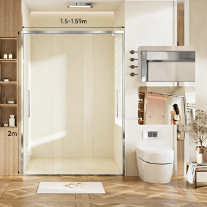 SSWW | Narrow Edge Three-Sided Sliding Shower Screen