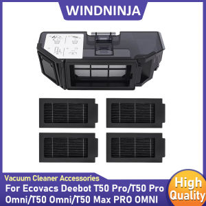 Dust Collection Bin For Ecovacs Deebot T50 Pro/T50 Pro Omni/T50 Omni/T50 Max PRO OMNI Robot Consumable Dust Box With Hepa Filter