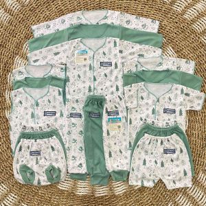 Series Sage - 18pcs / 9stel Baju Bayi Baru Lahir Series Sage 0-3 Bulan SNI Bayi Baru Lahir New Born Lembut Tebal Adem Bayi Baru Lahir