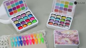 UR SUGAR | UR SUGAR 4 in 1 16 Colors Pat Painting Gel For Gradient Stamping Drawing Pattern UV/LED Gradient Patting Gel Palette