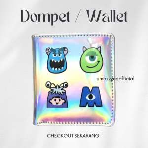 DOMPET WANITA KARTU LUCU - DOMPET CEWEK LIPAT HOLOGRAM - WALLET